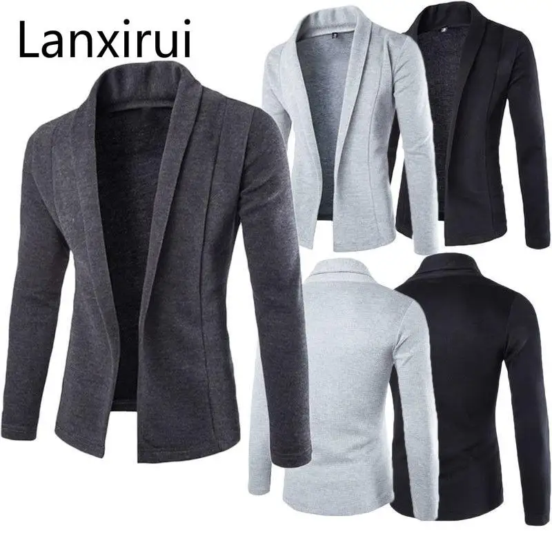 

New Autumn Casual Blazers Men Fashion Thin Jacket Linen And Cotton Coats Male Suits Brand Clothing Sudaderas Mujer