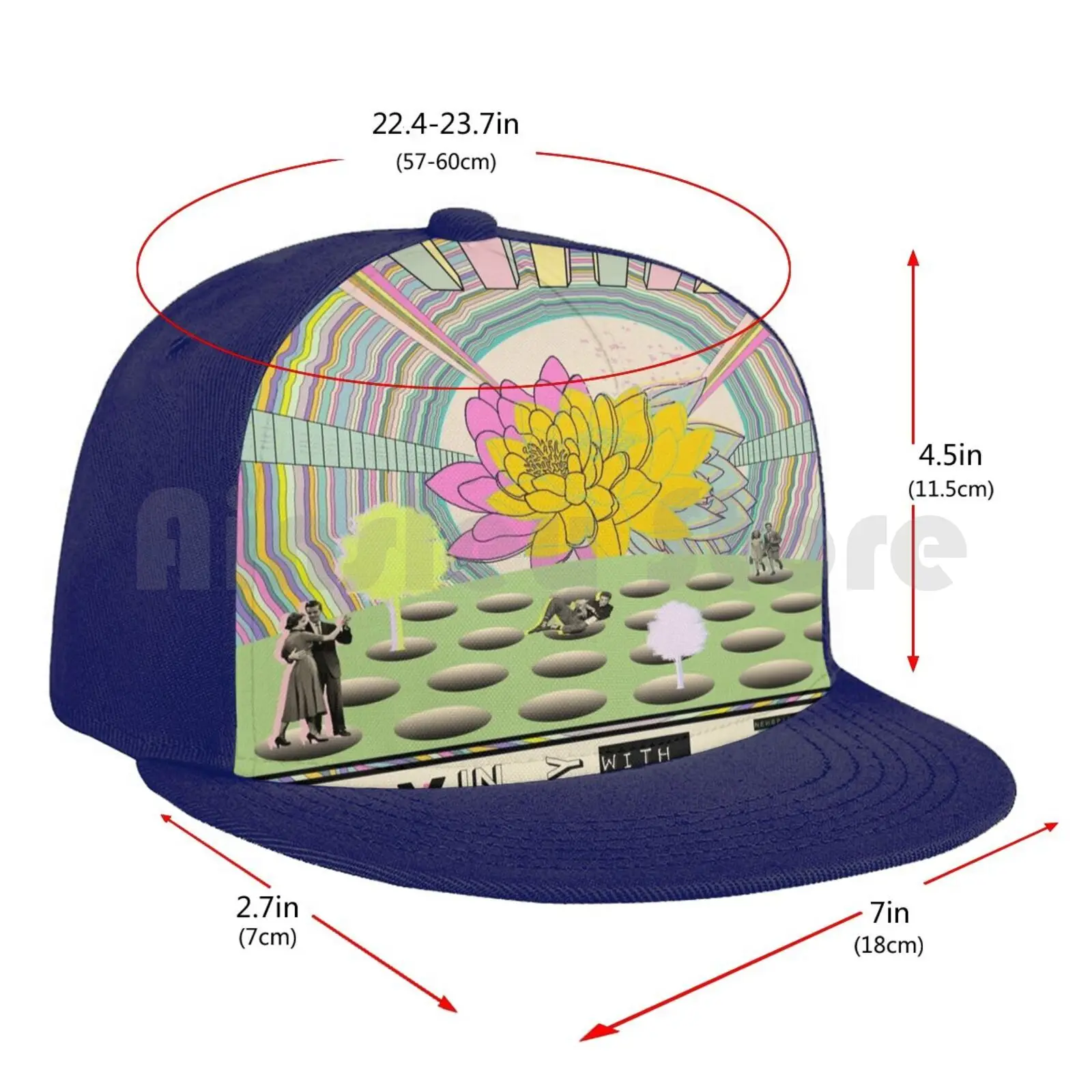 

Lucy In The Sky With Diamonds Baseball Cap Adjustable Snapback Hats Hip Hop Lucyinthesky Rainbow Graphic Vintage Trippy