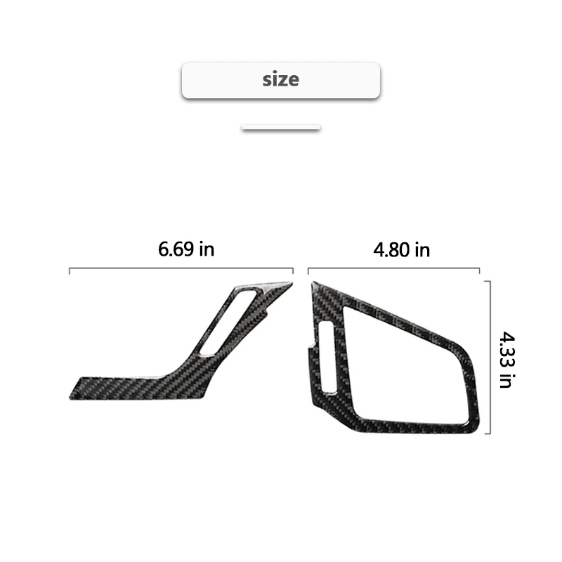 

Carbon Fiber For Honda Civic 10th 2016-2019 Central Control Side Air Vent Outlet Panel Trim Styling Stickers Car Accessories
