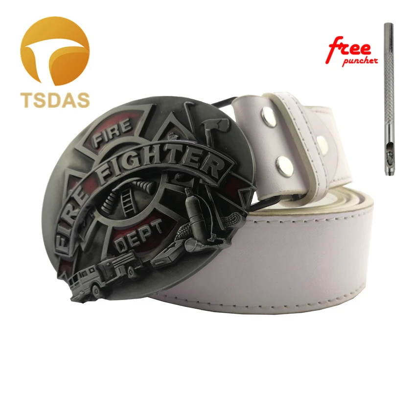 New Fashion Classical Letter Male Accesorios Belt Buckle Cool Fire Fighter Metal For Men Classic Year Gifts | Дом и сад