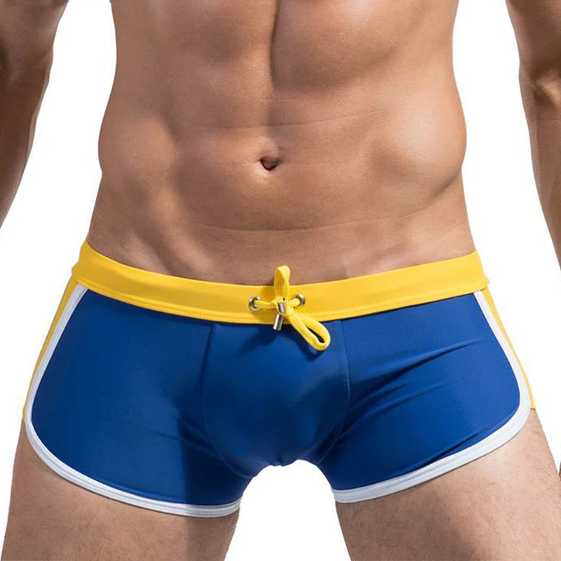 Летние мужские купальники нейлоновые быстросохнущие купальные костюмы спортивные пляжные плавки