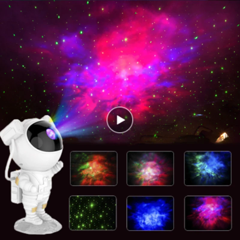 

Лампа-проектор Galaxy, декоративный светильник с изображением звездного неба, для дома, спальни, комнаты, астронавта, подарок на Рождество