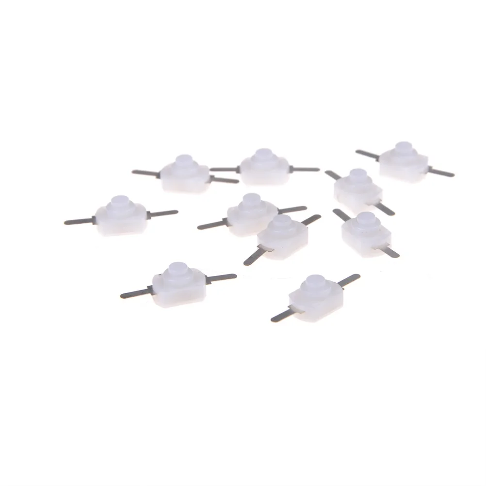 ZLinKJ 10 шт./лот 2 цвета переключатели для фонарика 1A 30 В DC/1A 250A черный вкл. Выкл. Мини