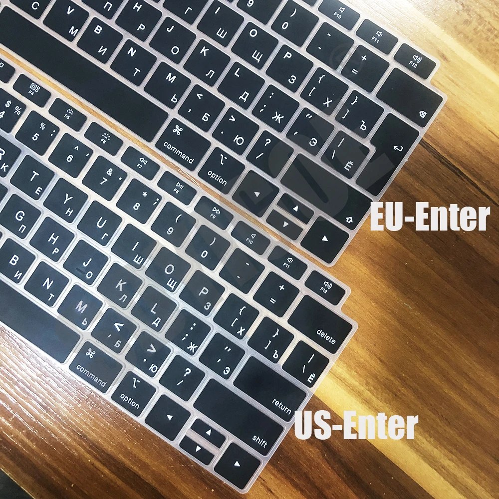 Чехол с русской клавиатурой для ноутбука macbook pro13 touchbar версия США/ЕС 13air A2337A2179 A2159