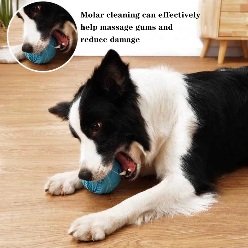 

Cute Dog Squeaky Toys Safe And Odorless Durable Teeth Cleaning Chewing Ball Puppy Chew Toys Pet Supplies For Dogs Trainer Toys
