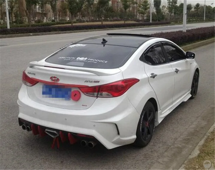 Спойлер для Hyundai Elantra спойлер из АБС пластика автомобильного заднего крыла