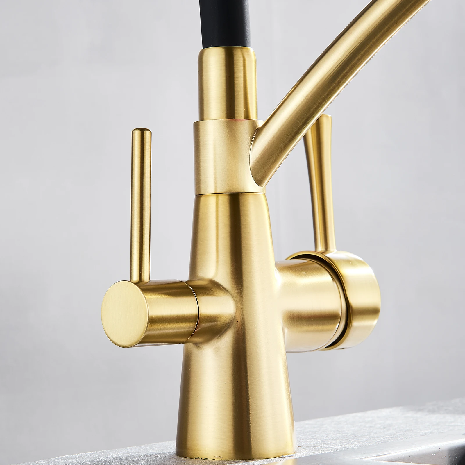 Кухонный Смеситель Rozin кран для очистки питьевой воды Поворот 360 градусов горячей