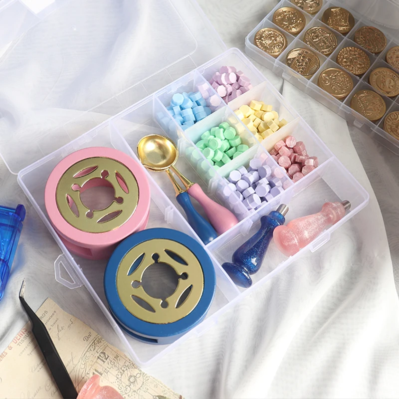 Набор шкатулок для воска прозрачный бокс хранения цветов с морскими бусинами