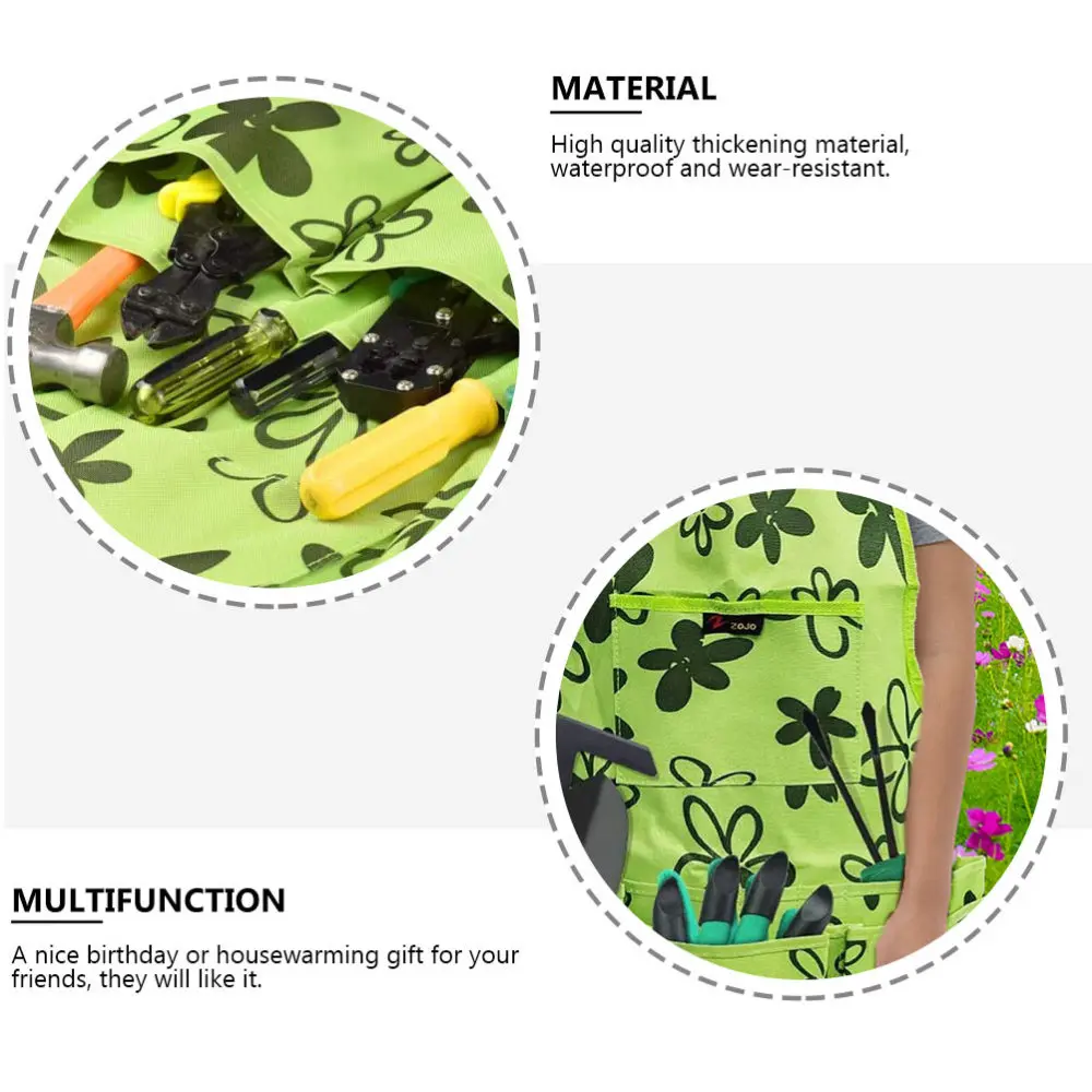 

1Pc Gardening Apron with Pocket Durable Working Apron Portable Gardening Apron