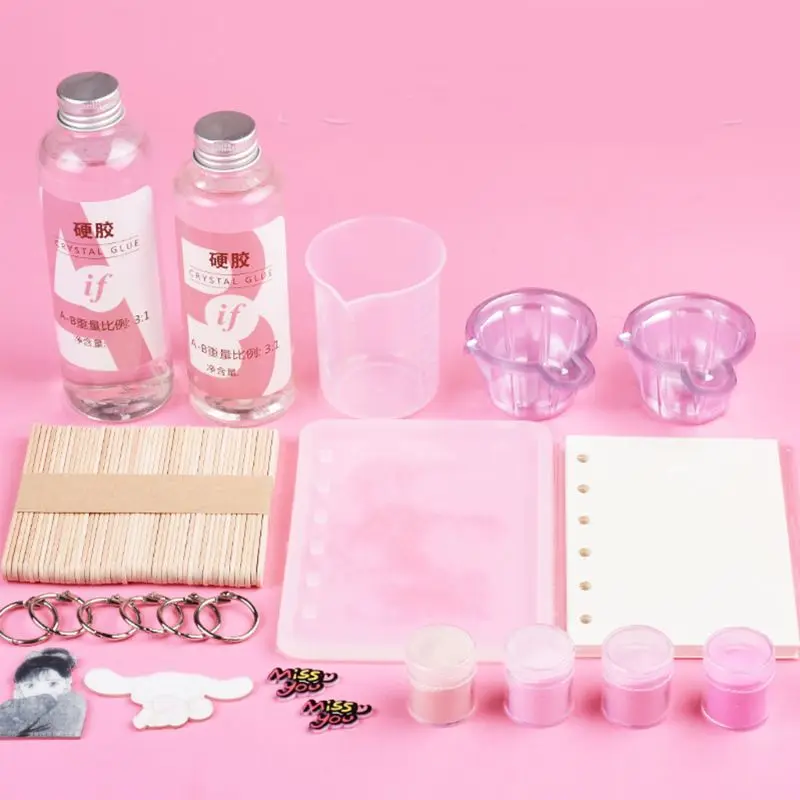 

1 Set Crystal Epoxy Resin Mold Notebook Casting Silicone Mould Craft Making Tool