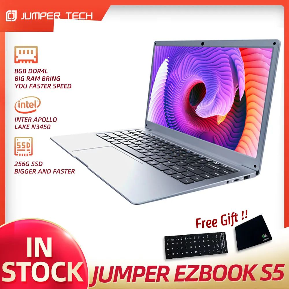 Ультратонкий ноутбук EZbook S5 на windows 10 8 ГБ 256 Intel N3450 два ядра Win 14 дюймов IPS экран