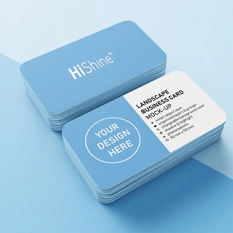 

FREE DESIGN Custom Business cards Full-Color Double-Sided Printing 50PCS 90*54mm 300gsm Copper paper Free Shipping
