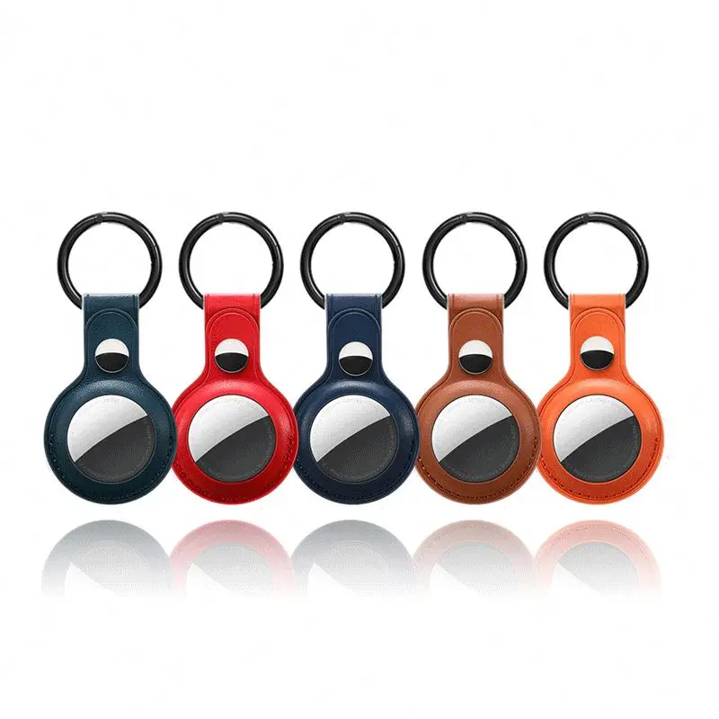 

Новинка 2021, чехол из искусственной кожи для Apple Airtag, защитный чехол для Air Tag, аксессуары для ключей