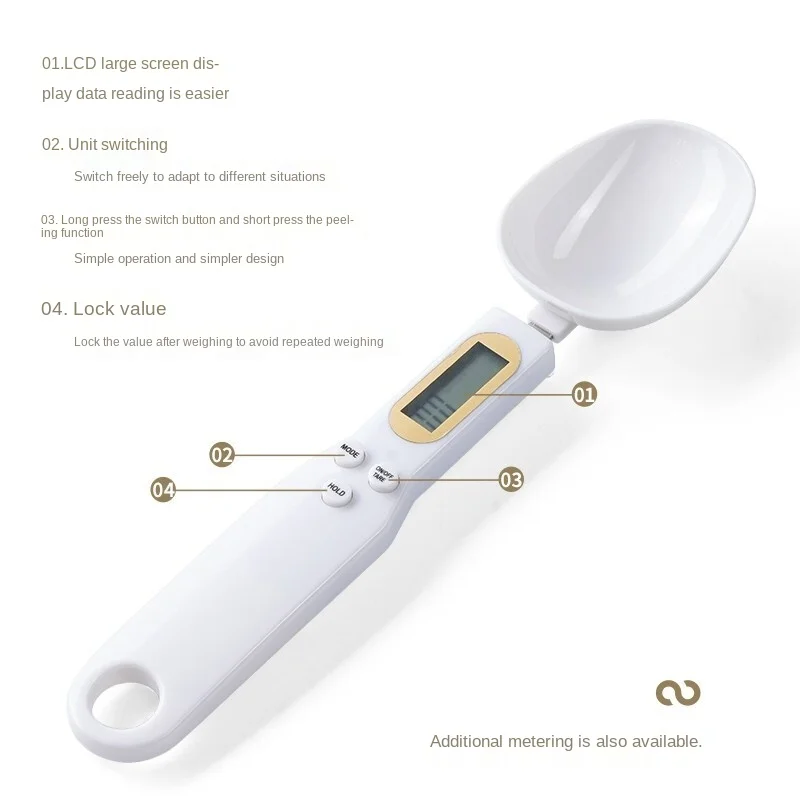 

Electronic Weighing Spoon Scale High-precision Measurement Baking Kitchen Weighing Artifact