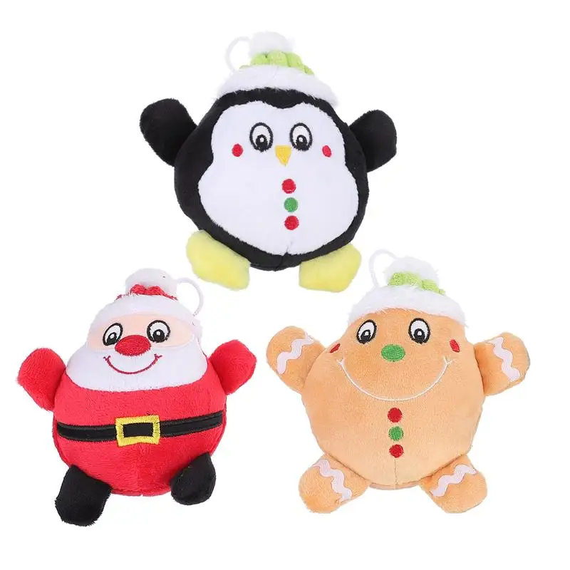 

3Pcs Xmas Dolls Delicate Home Doll Toy Smooth Cartoon Toy Decorative Doll Adorn