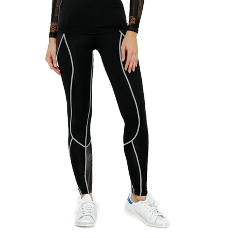 Женские велосипедные штаны сексуальные черные спортивные Леггинсы для
