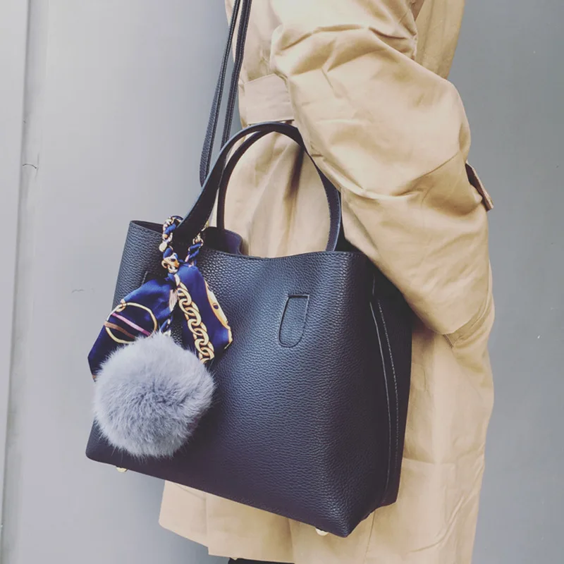 Женская сумка новинка 2019 модные сумки плюшевая Подвеска из искусственной кожи на