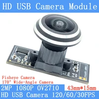 170%c2%b0 wide angle 2mp fish eye usb camera module ov2710 1080p mjpeg 640480 120fps high speed linux uvc webcam surveillance camera