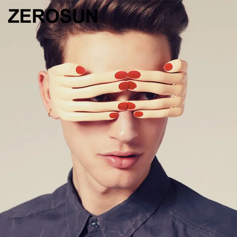 Zerosun мужские женские вечерние фестивальные стимпанк солнцезащитные очки золото