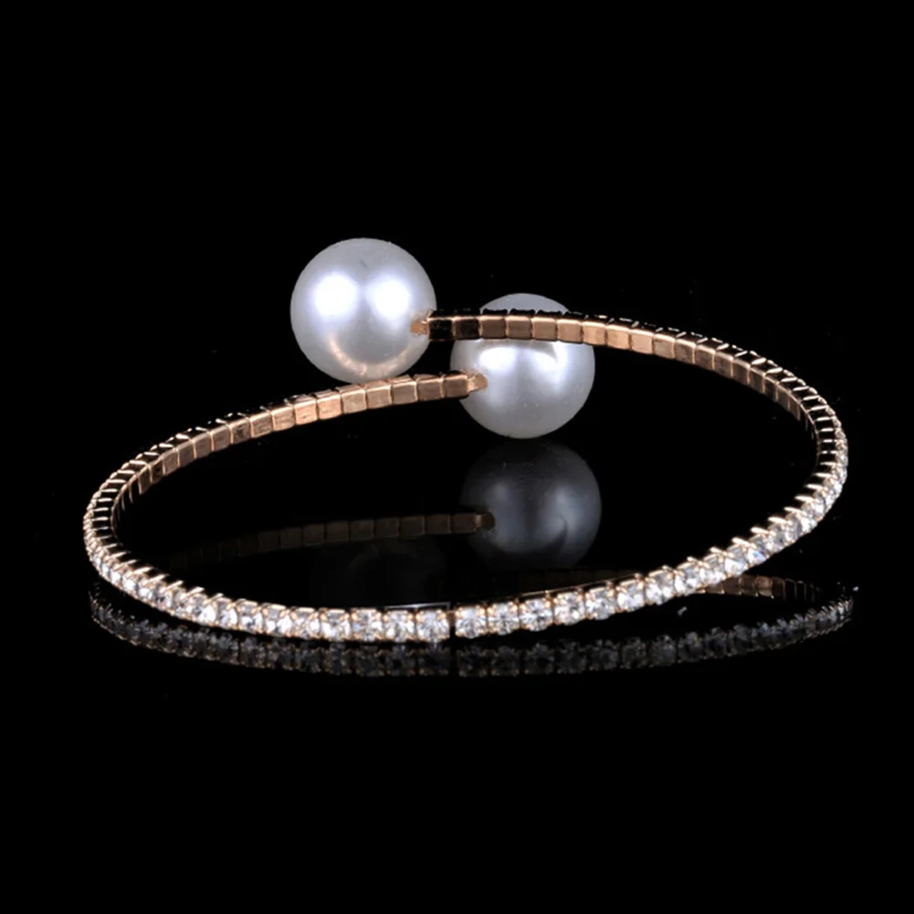 Модное Открытое кольцо с одним кольцом Стразы инкрустированное искусственным