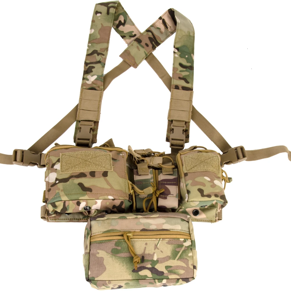 Chest and pouch CP Армейский тактический жилет-переноска, бронежилет, нагрудное снаряжение, винтовка, вешалка для пистолета, подсумок для живота, CRH, аксессуары для охотничьего оборудования 5,56 - Цвет: Chest and pouch CP