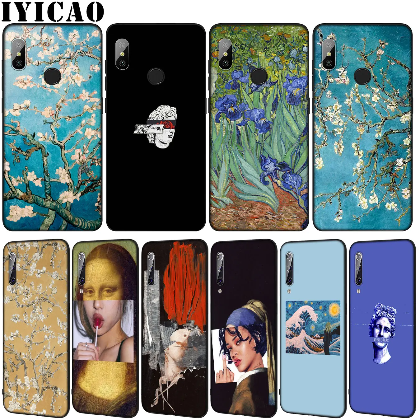 Мягкий чехол для телефона с рисунком Ван Гога Xiaomi Mi 10 9 9T A3 Pro 8 SE A2 Lite A1 6 CC9 CC9E pocophone f1
