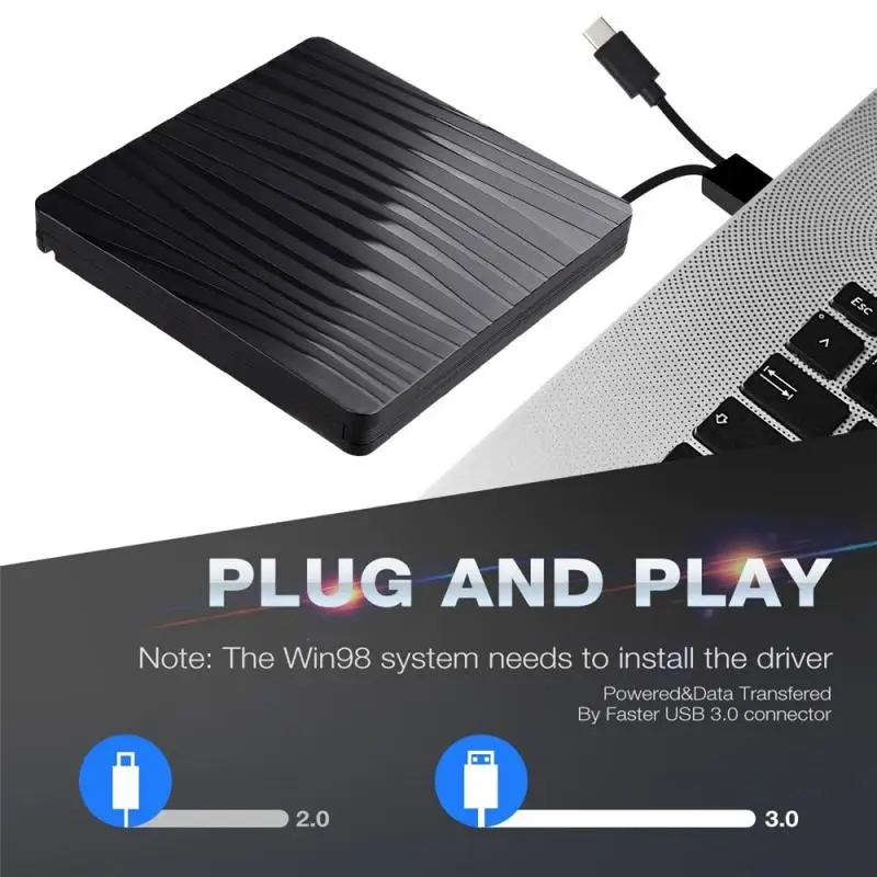 Внешний DVD накопитель USB 3 0 с разъемом Type C|Компьютерные кабели и разъемы| |