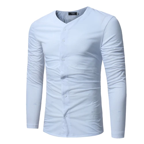 2017 Горячая новинка Мужская Повседневная футболка сплошной цвет модный кардиган