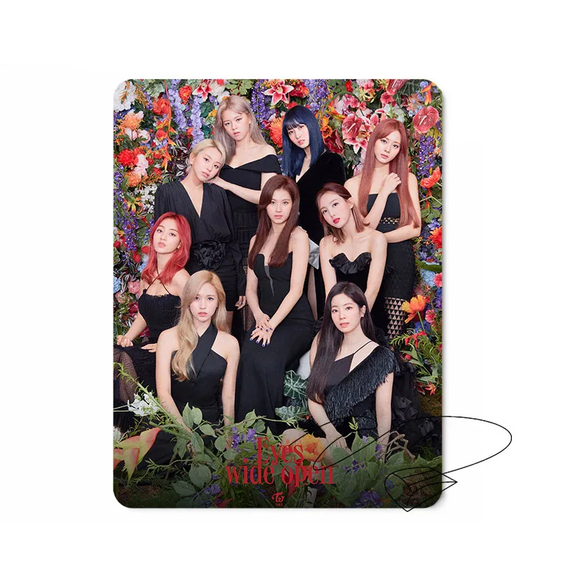

TWICE New Album I CAN'T STOP ME Nayeon Zuyu MOMO SANA MINA Rubber Mouse Pad 26*21CM