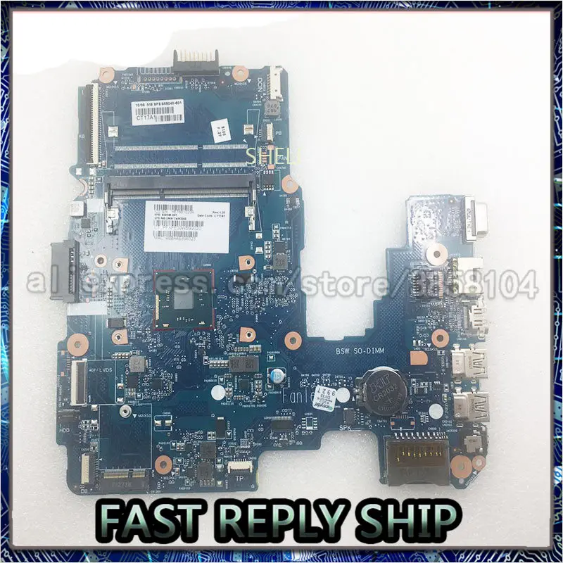 

SHELI for HP Notebook 14-am004la laptop motherboard 858040-601 6050A282331-MB-A01 CelN3060 100% working