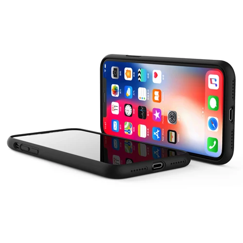 black phone case Для iPhone 11 чехол Xundd жидкий силиконовый противоударный защитный чехол для iPhone XR чехол XS Max XS X для iPhone 7 8 Plus чехол Funda - Цвет: black phone case