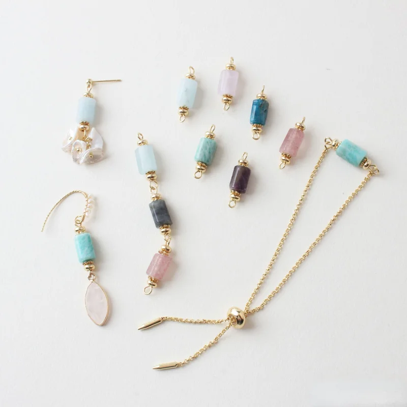 

Позолоченные серьги из натурального камня с медным покрытием, 18 карат