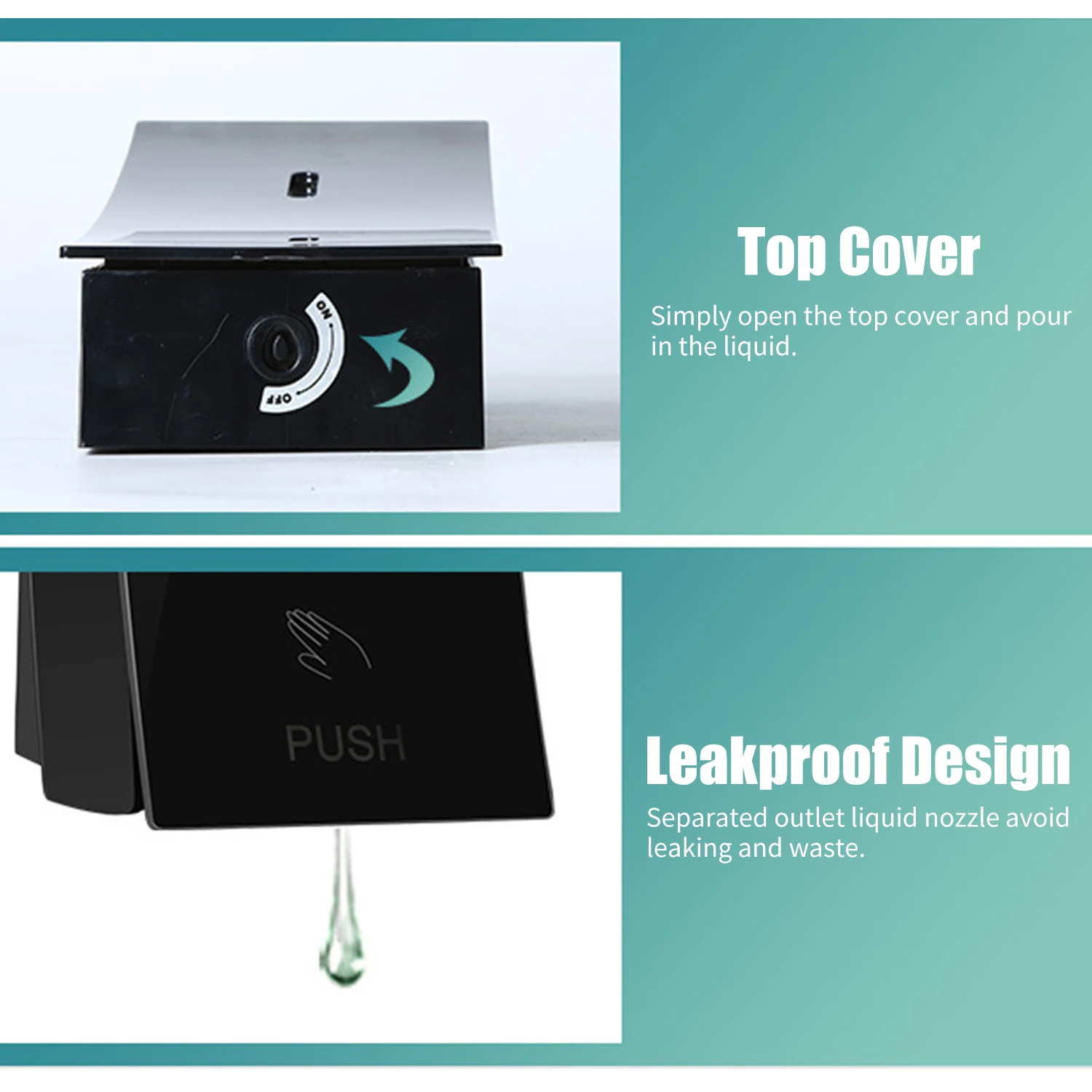 

450mL Manual Soap Dispenser Wall Mounted Dish Liquid Lotion Gel Shampoo Chamber Dispenser Hand Press Bottle for Bathroom Kitchen