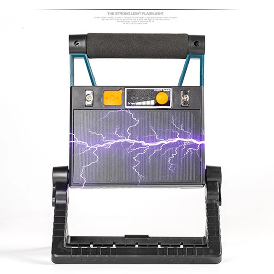 저렴한 배터리 내장 30W COB 작업 빛 휴대용 LED 손전등 USB 충전식 가변 캠핑 랜 턴 전원 디스플레이