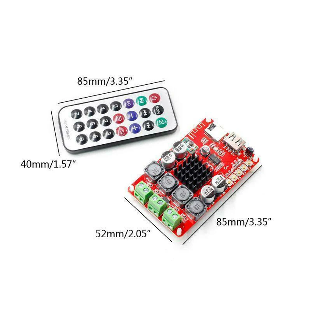 TPA3116 Bluetooth приемник усилитель аудио Плата цифровой U диск TF декодирование с