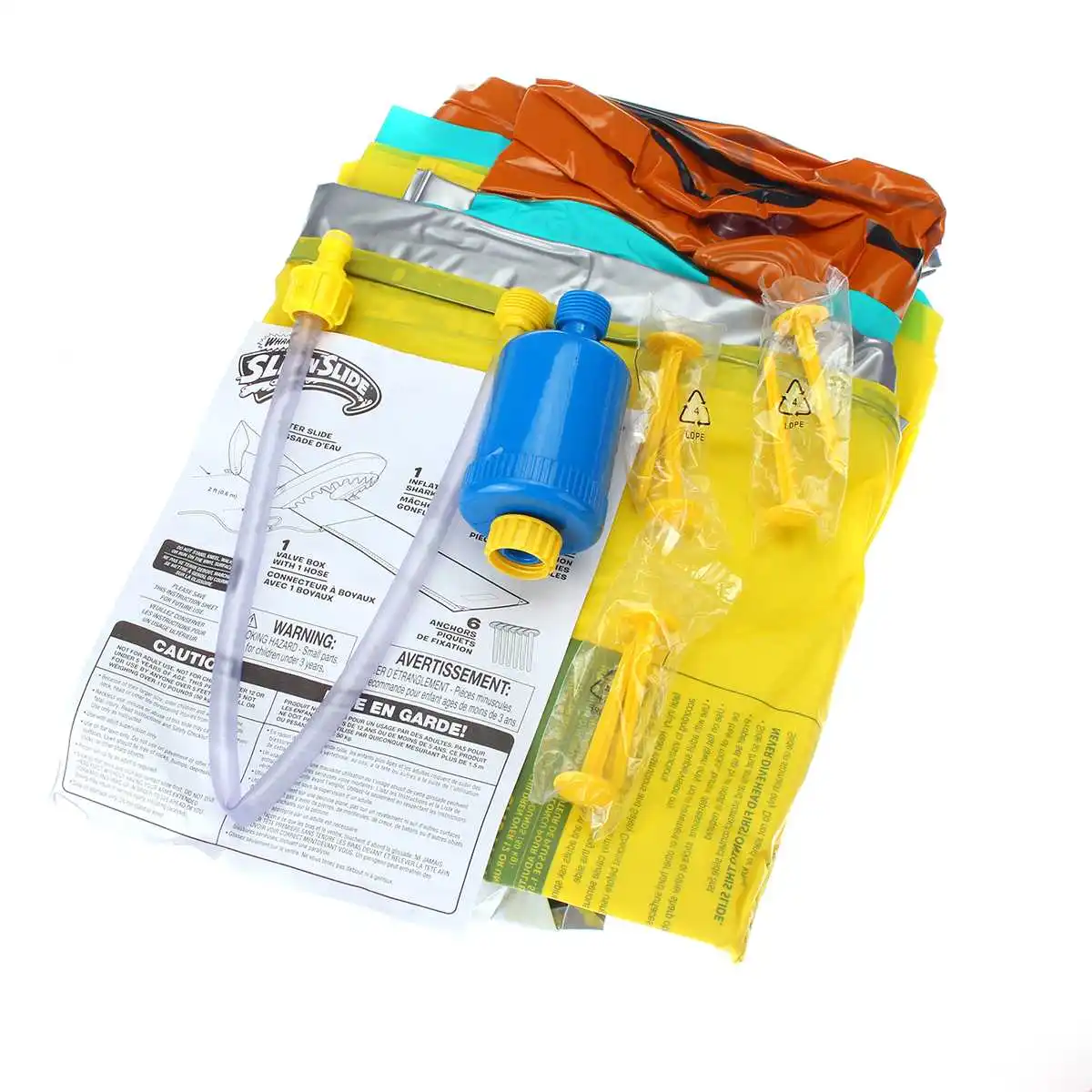 

480x70cm Surf Water Slide Children Summer Lawn Slides Outdoor Garden Backyard Fun Water Games Slide Spray Sprinkler Toy For Kids