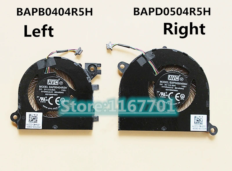 

New original Laptop CPU/GPU Cooling Fan For Lenovo Ideapad Yoga S940 BAPB0404R5H-Y001 BAPD0504R5H-Y001 023100HP0001 023100HQ0001