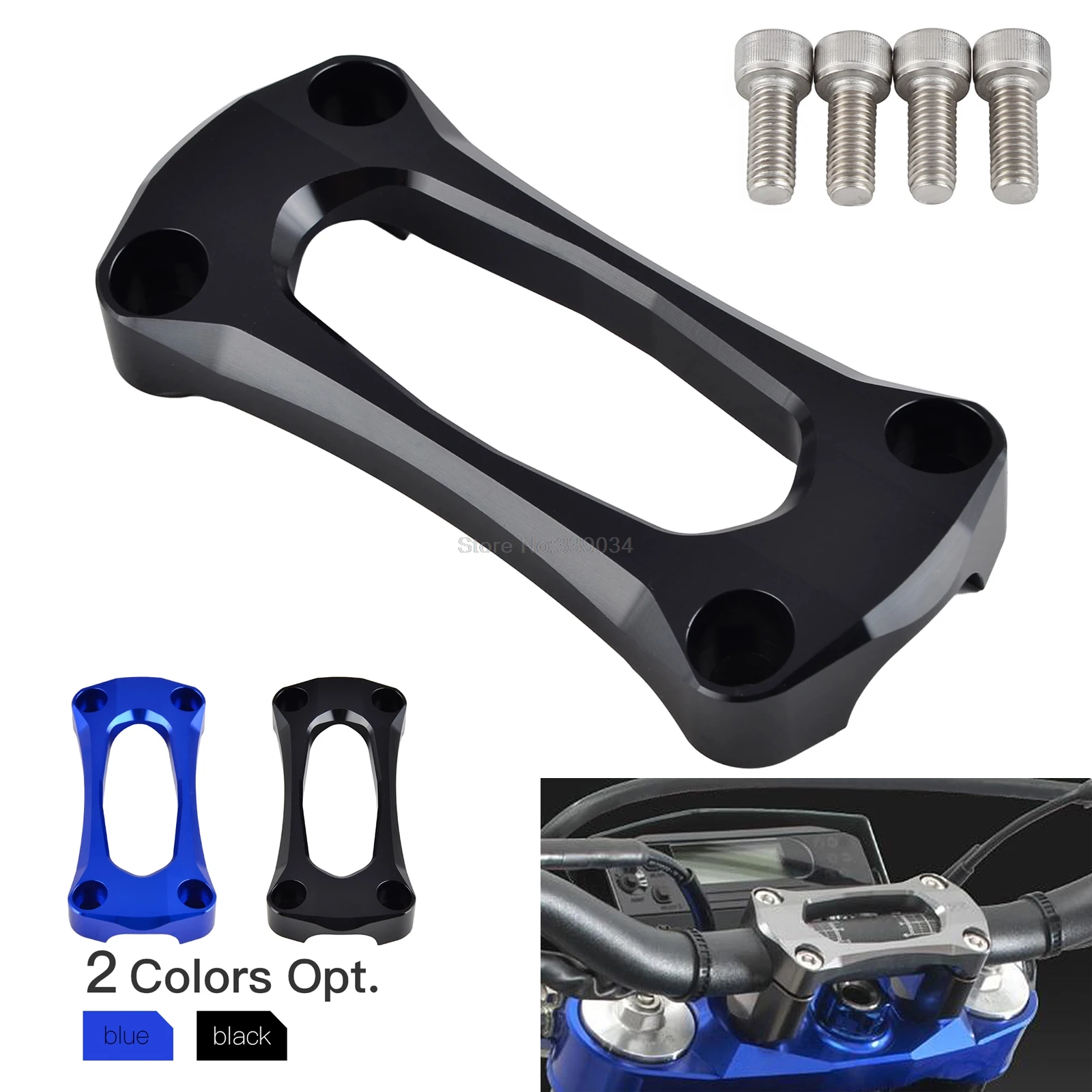 

Motorcycle 28mm 1-1/8" Handlebar Riser Top Cover Clamp For Yamaha YZ 125 250 125X 250X 250F WR 400F 426F 450F YZ125 YZ250 YZ125X