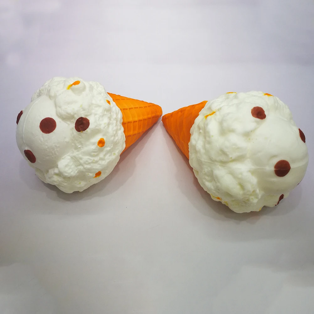 

I Pc Squeeze Squishi Toy Ice Cream Super Slow Rising Scented Stress Reliever Anti-stress Squash Toy Phone Bag Pendant