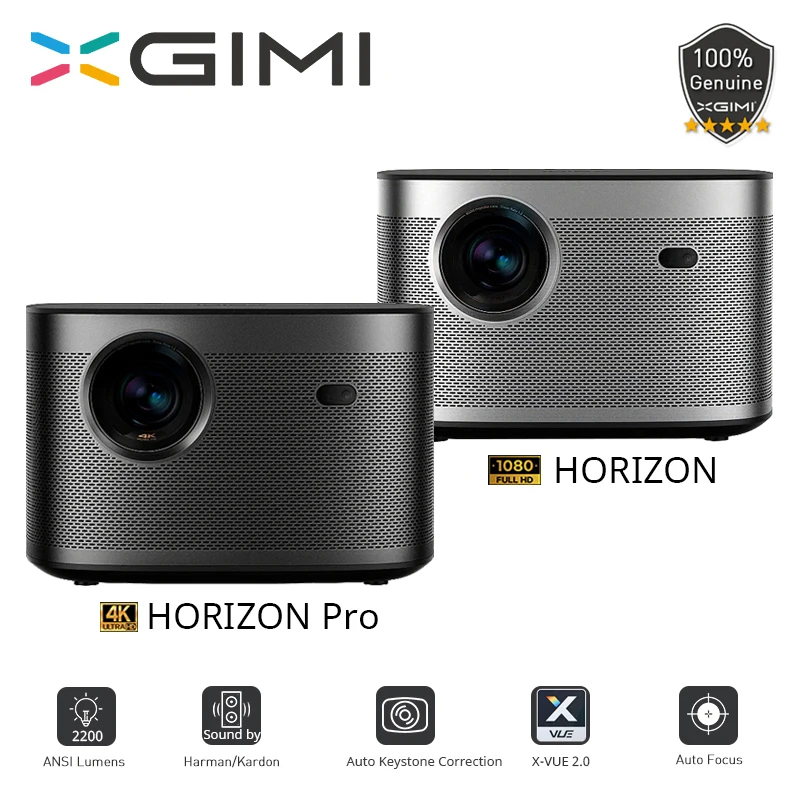 XGIMI HORIZON Pro 4K UHD проектор Screenles ТВ 1080P DLP 3D видео глобальная версия Android 10 0 домашний
