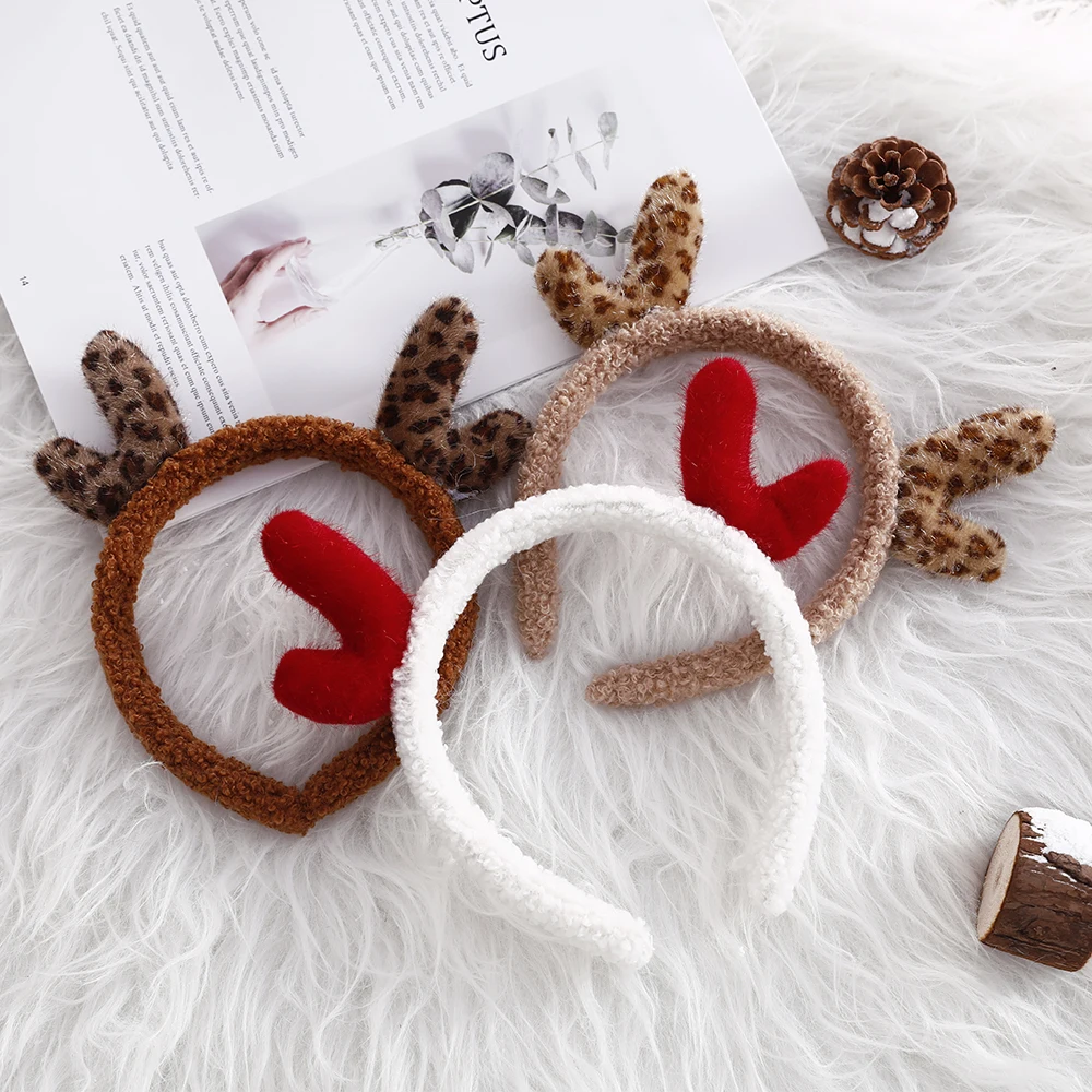 Рождественская повязка на голову головной убор в виде Санты елки лося для