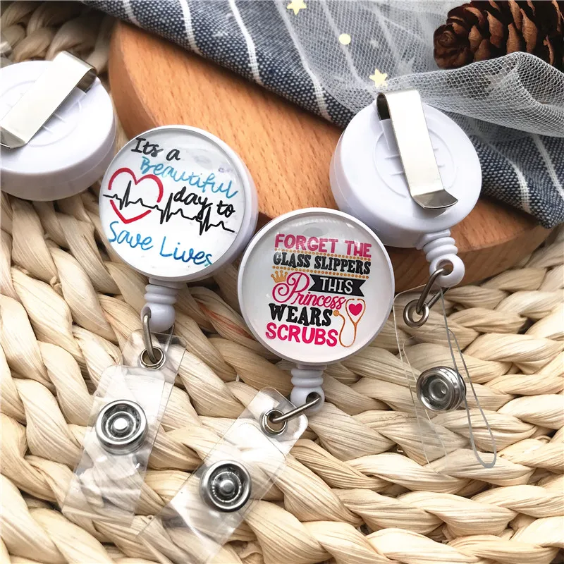 1 шт. стетоскоп доктор студент качество Выдвижной Значок медсестры катушка Зажим