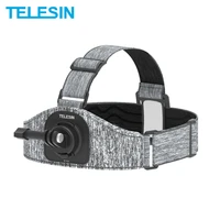 telesin dji head strap double mount skidproof multiangle adjustment for gopro insta360 osmo action sjcam eken camera accessories