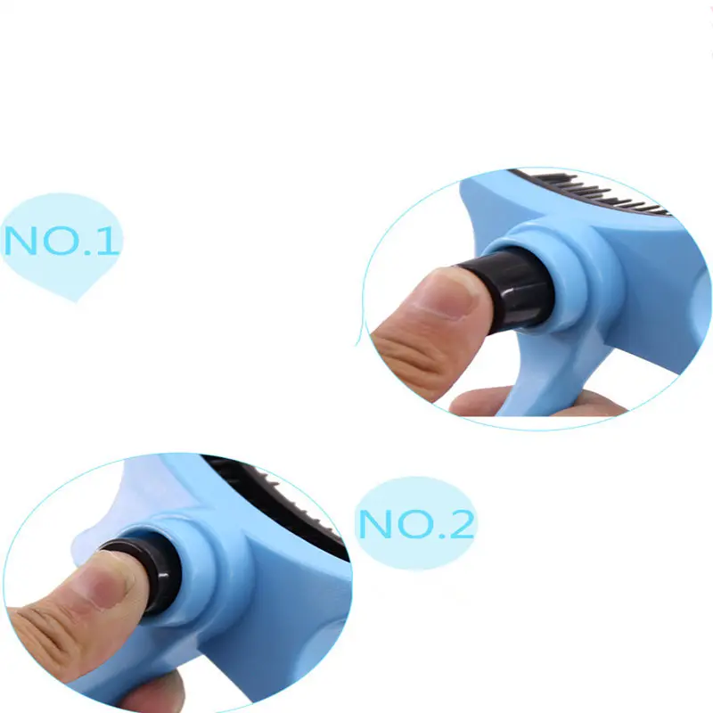 Щетка для собак и кошек самоочищающаяся щетки груминга домашних животных