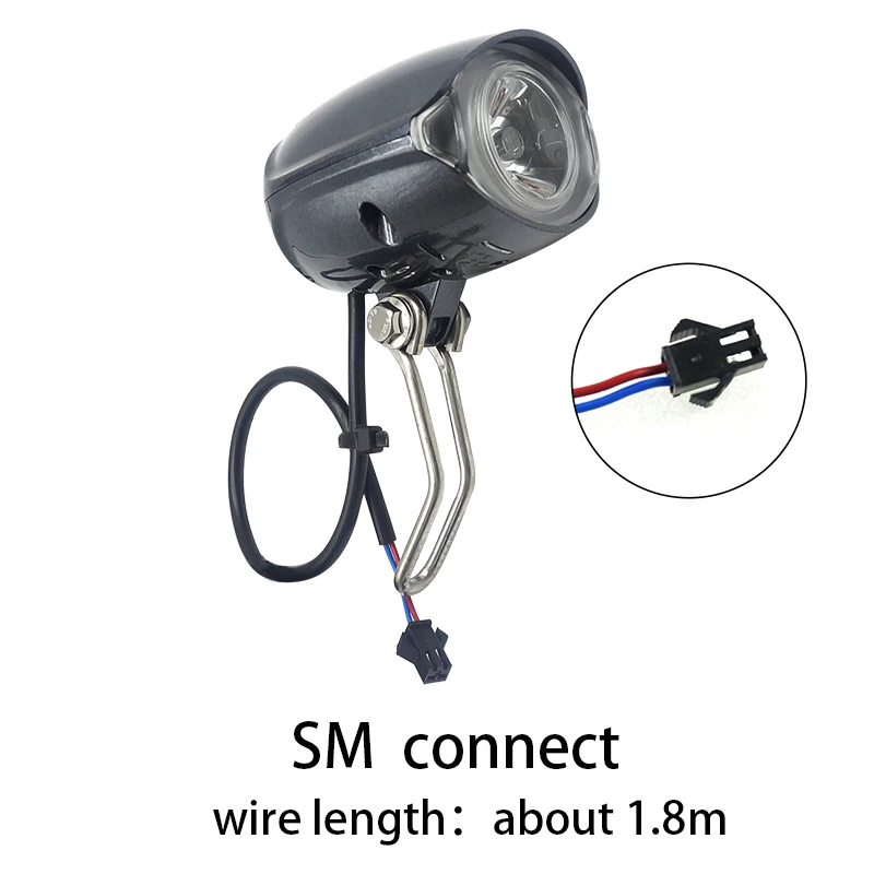 SM connect EJOYQI 36V 48V совместимый e-велосипед фара передняя кнопка света труба кнопка света и колокольчик набор QD151 150 LUX - Цвет: SM connect