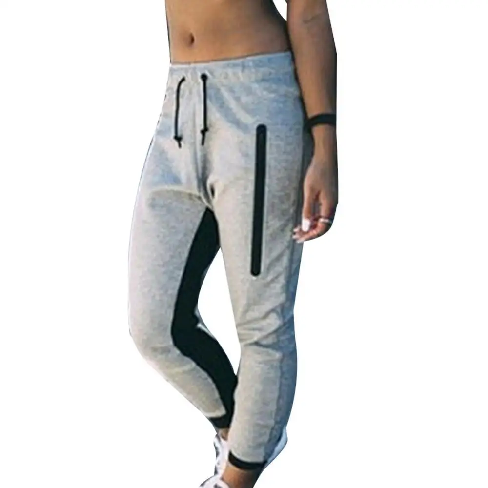 

Fashion Women Elastic Waist Casual Trousers Fitness Sports Jogging Running Pants