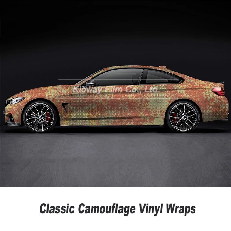 Классическая ржавчина Виниловая пленка для отделки автомобиля с пузырьками