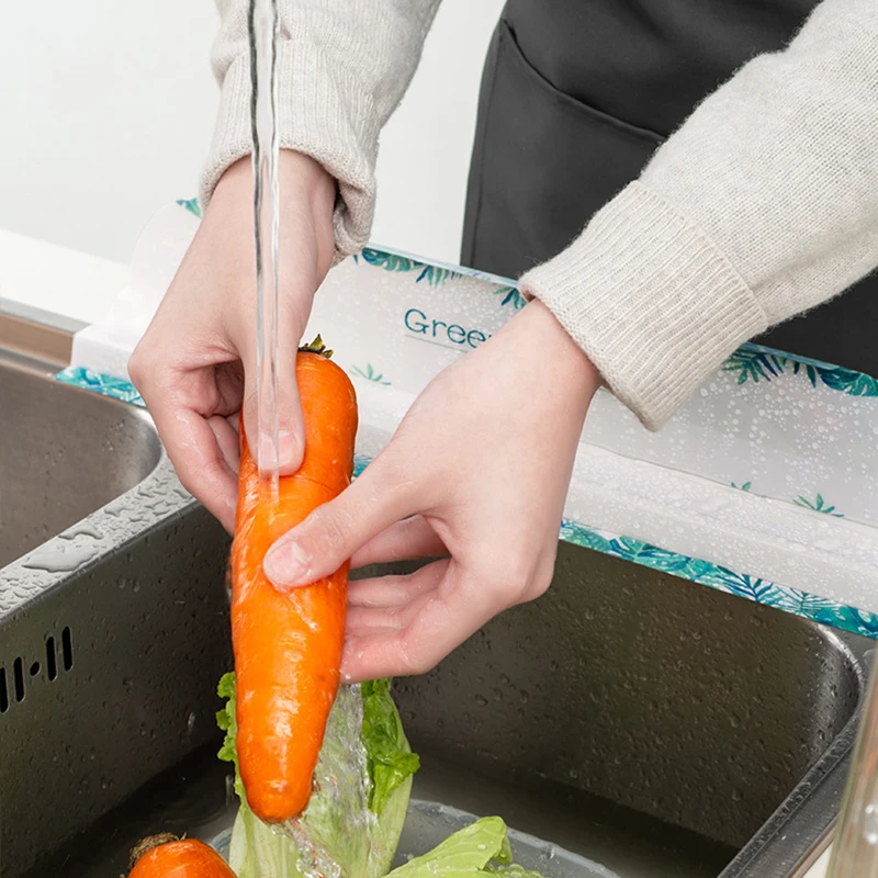 

Sink Splash Guard Premium Water Splash Guard for Kitchen Bathroom and Island Sinks 17.5 L x 2 W x 3 H Inches