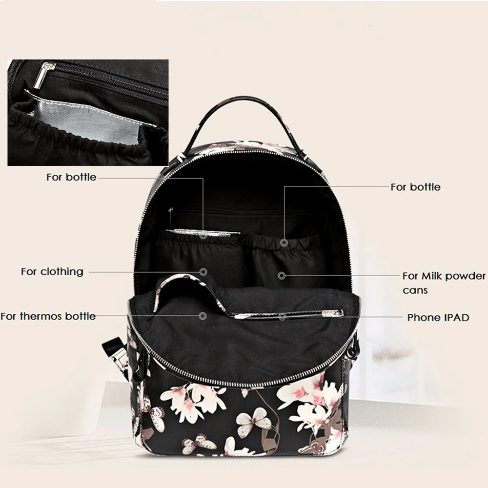 Diaper bag PU Leather fanshion baby Care Nursing mummy maternity nappy organizer brand mom backpack handbags 2018 NEW | Мать и ребенок