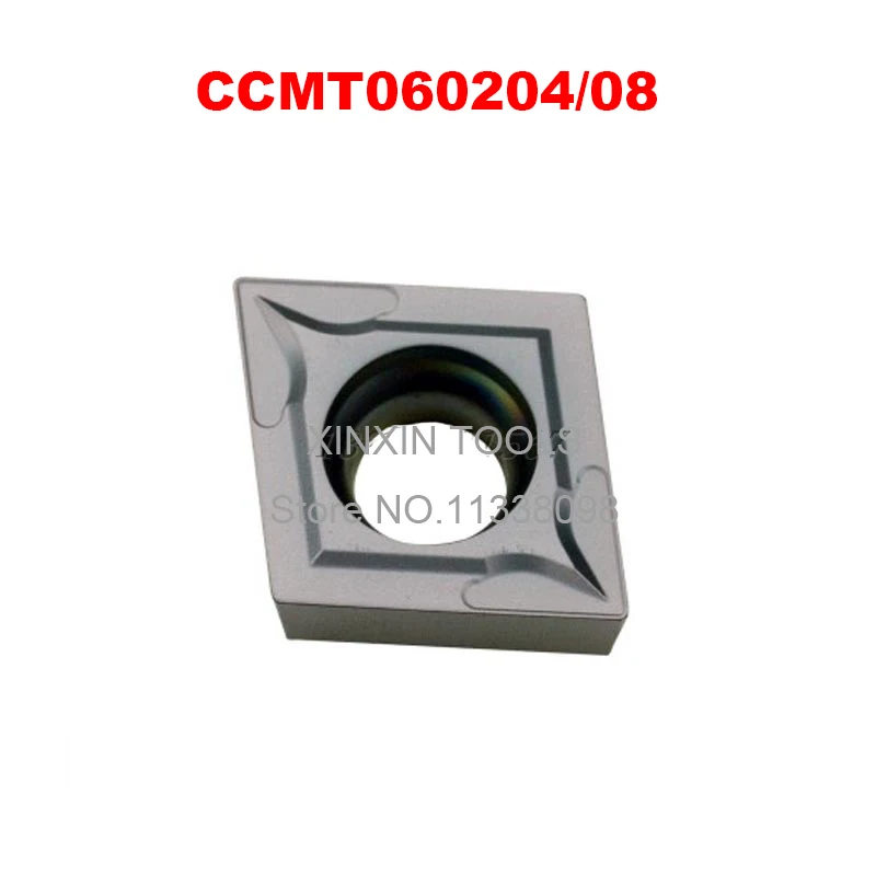 

Токарный инструмент CCMT060204 CCMT060208, внутренняя вставка из карбида вольфрама, Расточная штанга, лезвие с хорошей износостойкостью для SCLCR1010H06 ...